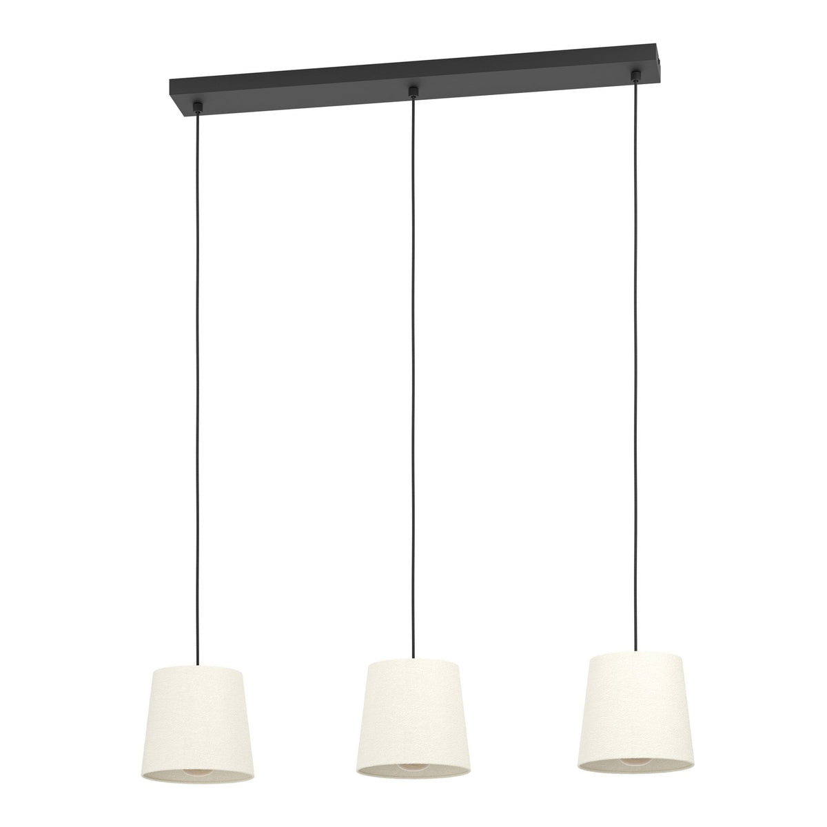 EGLO Hängeleuchte Febres Hängelampe Leuchte Lampe Länge 88cm schwarz/weiß 3-f748 - 9008606312795