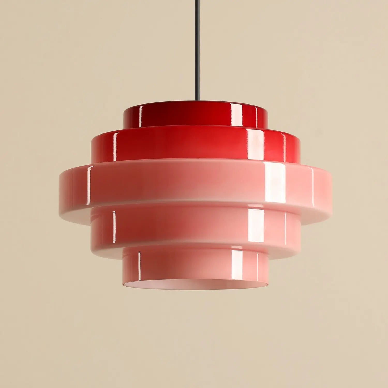 B-Ware Aldex Hängeleuchte Pendelleuchte Lampe Filo Glas Metall Rot Esszimmer ø 28 Cm510 - 5904798660079