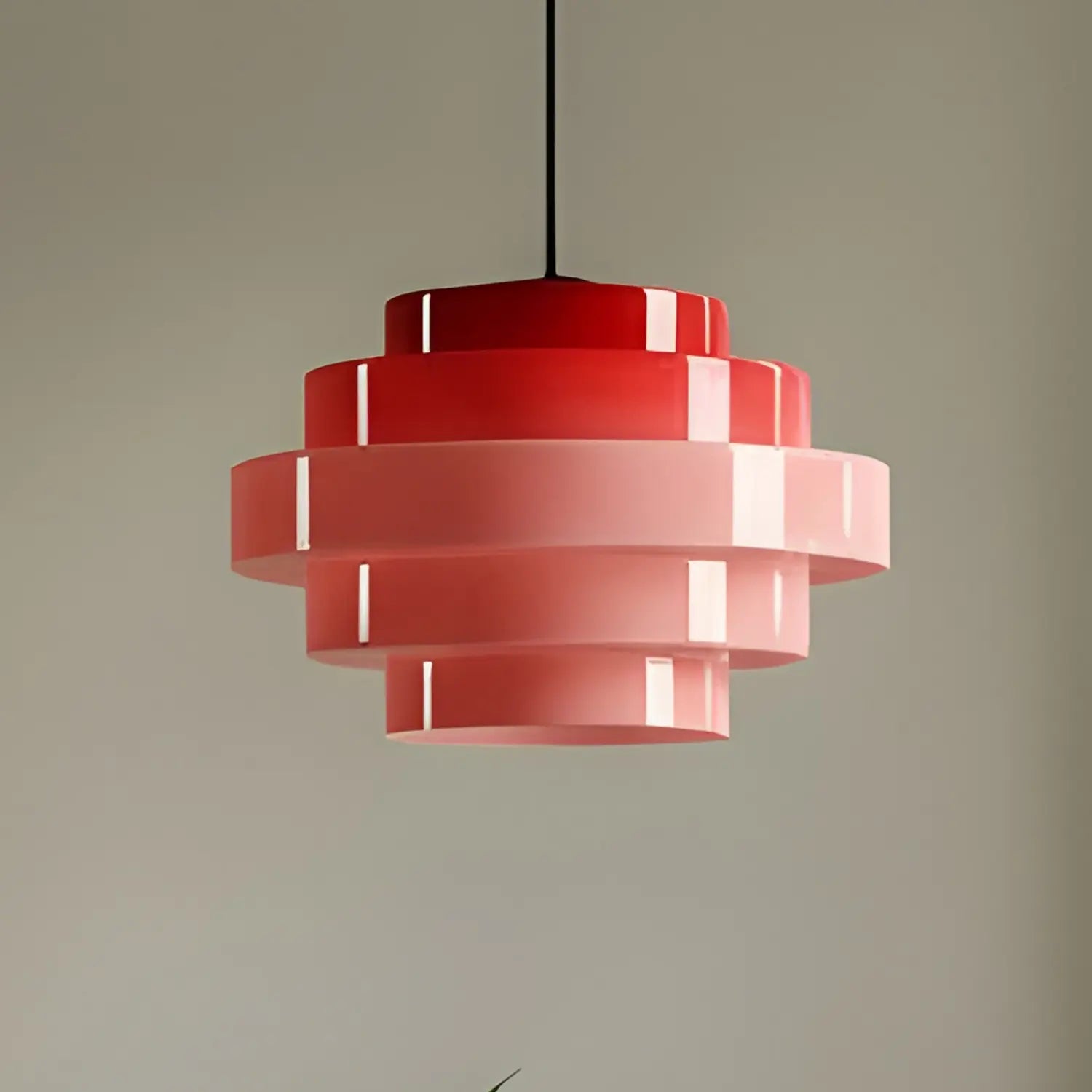 B-Ware Aldex Hängeleuchte Pendelleuchte Lampe Filo Glas Metall Rot Esszimmer ø 28 Cm - 5904798660079