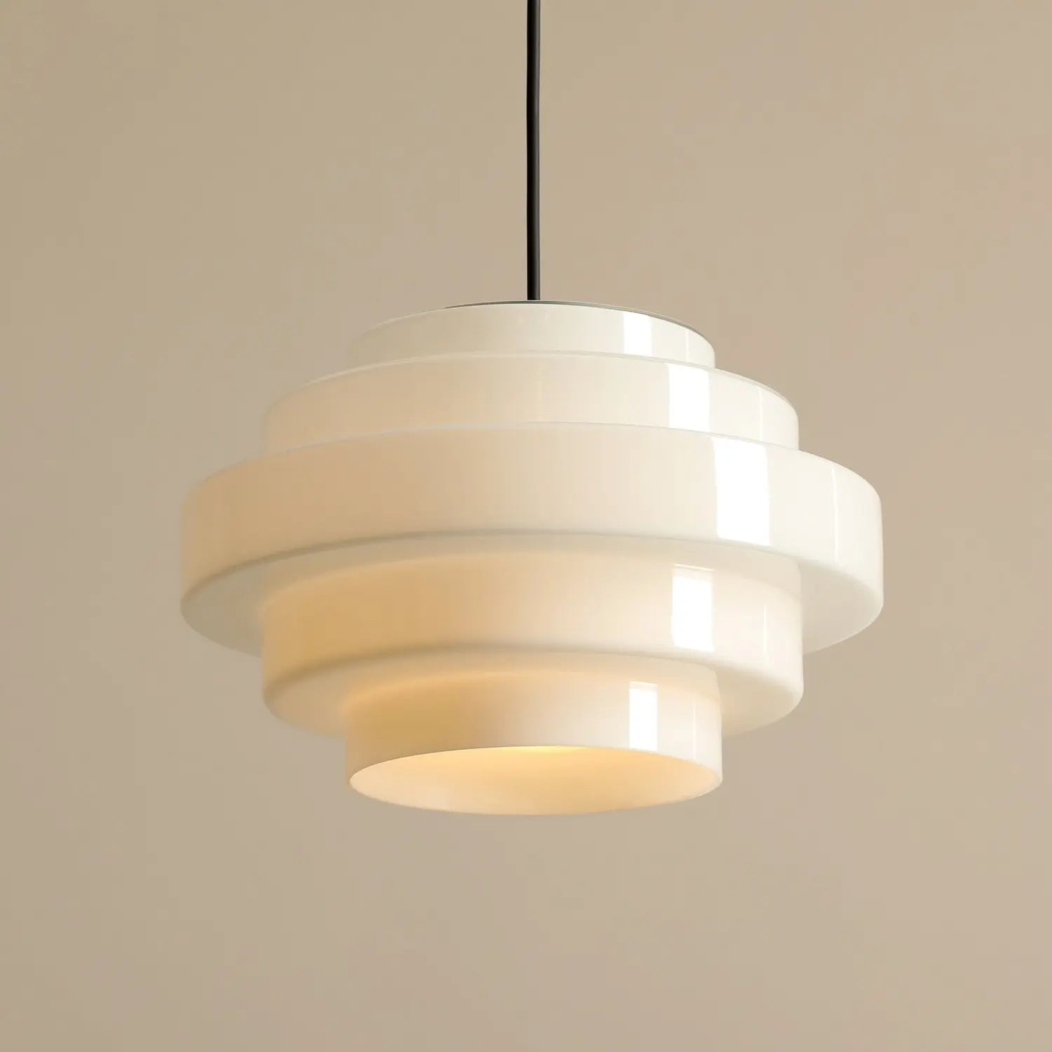 B-Ware Filo Hängeleuchte Pendelleuchte Lampe Weiß Glas ø 28 Cm 1 Flammig Metall888 - 5904798660345