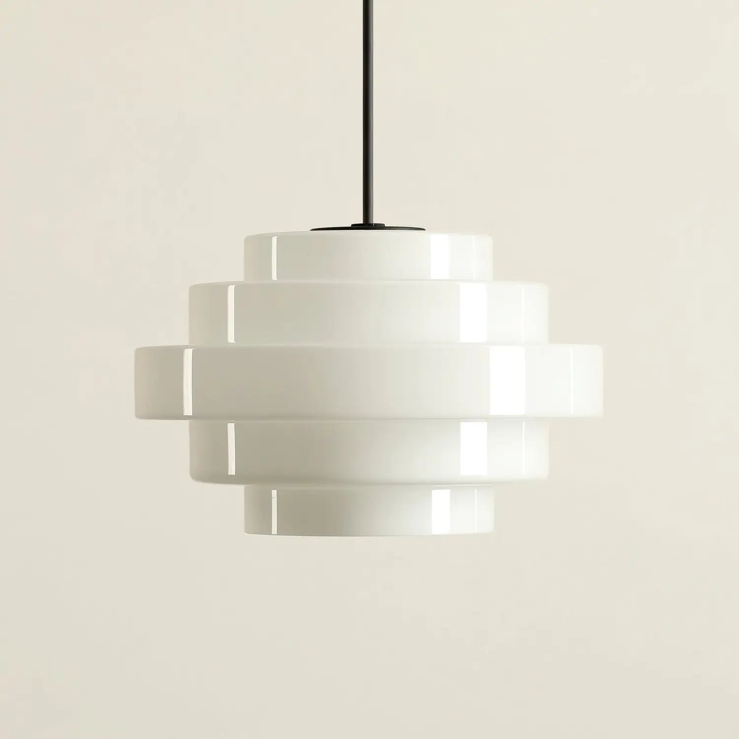 B-Ware Filo Hängeleuchte Pendelleuchte Lampe Weiß Glas ø 28 Cm 1 Flammig Metall888 - 5904798660345