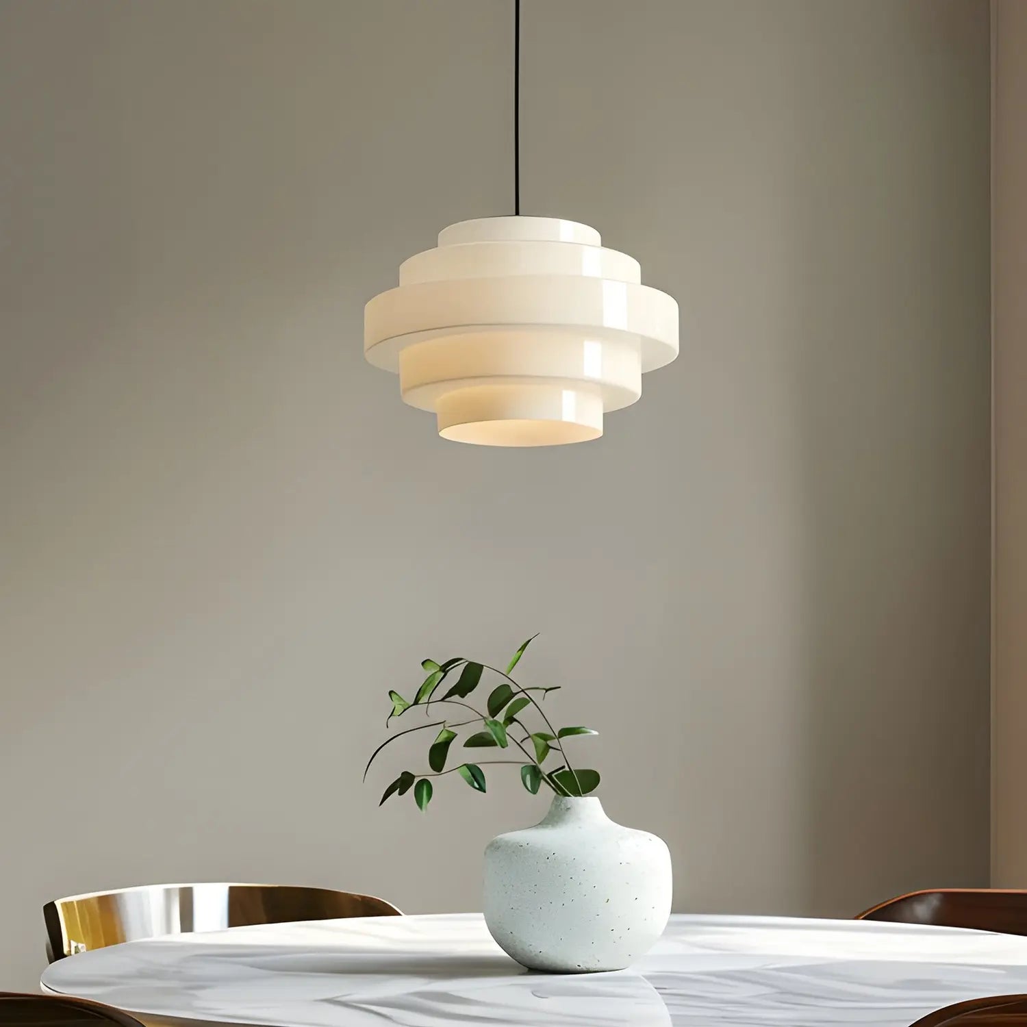 B-Ware Filo Hängeleuchte Pendelleuchte Lampe Weiß Glas ø 28 Cm 1 Flammig Metall888 - 5904798660345