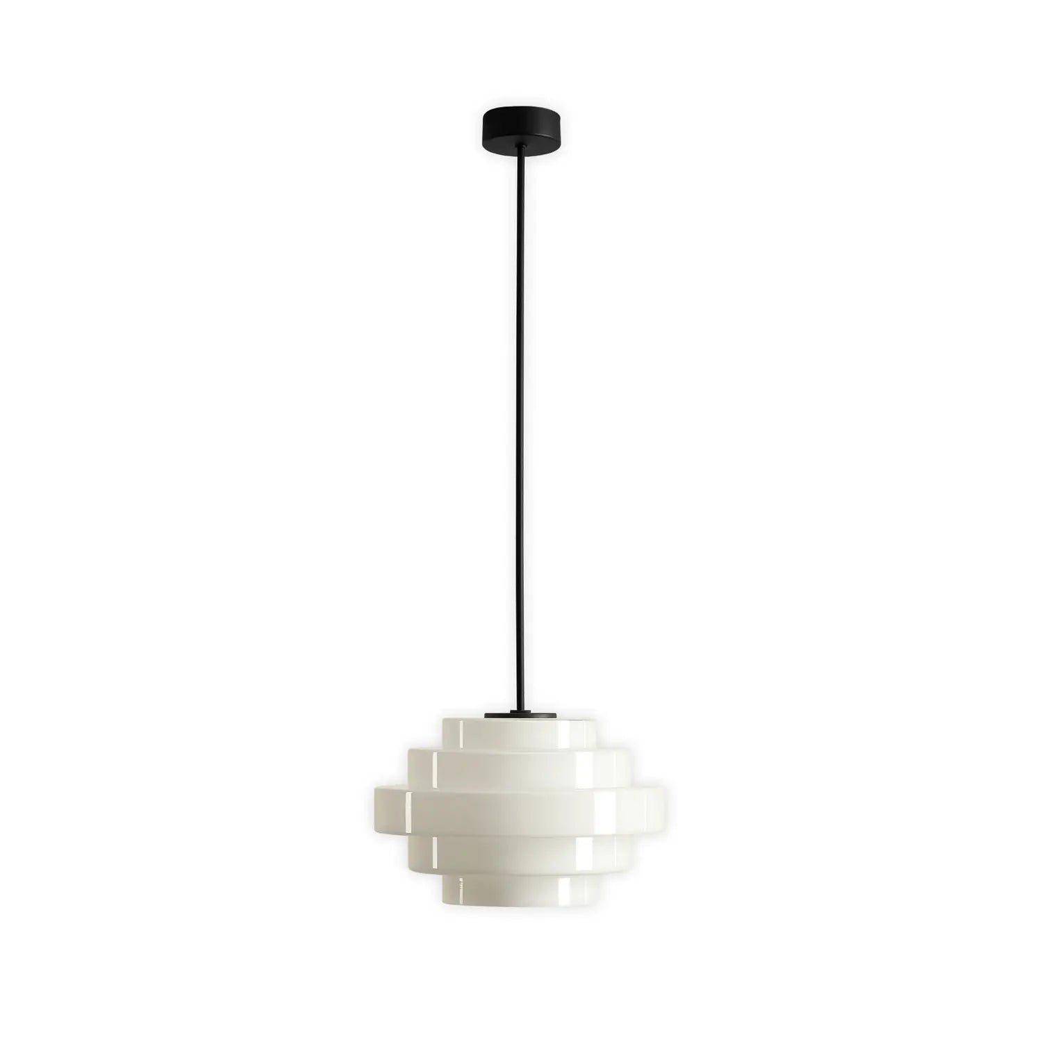 B-Ware Filo Hängeleuchte Pendelleuchte Lampe Weiß Glas ø 28 Cm 1 Flammig Metall888 - 5904798660345