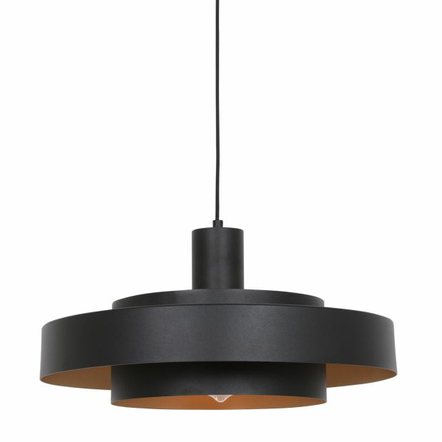 B-Ware Steinhauer Pendelleuchte Flinter Hängeleuchte Hängelampe Leuchte Schwarz 1 Fl. - 8712746148640