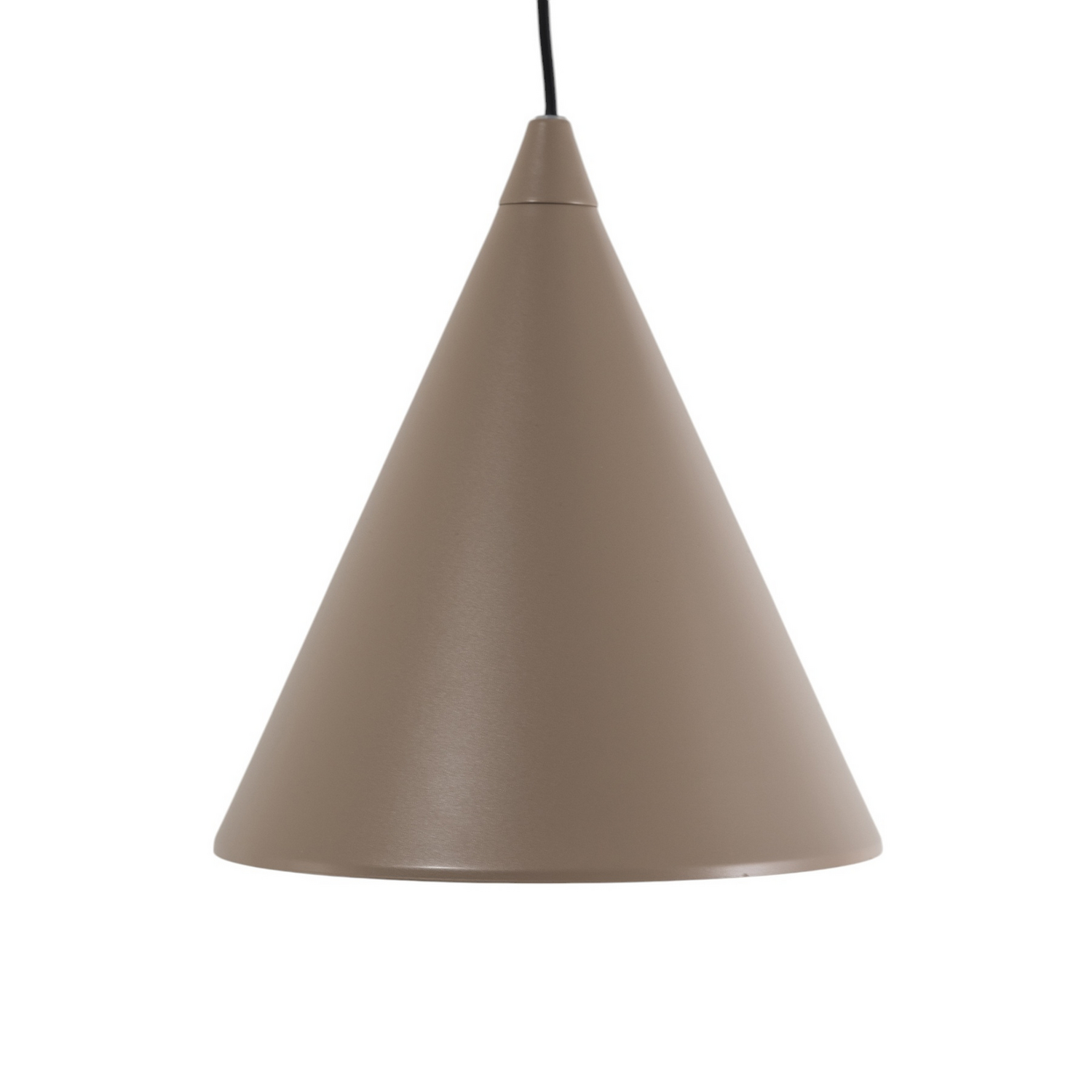 Hängeleuchte Pendelleuchte Lampe Beige Metall Kegel E27 24cm Form B-Ware - 5904798657550
