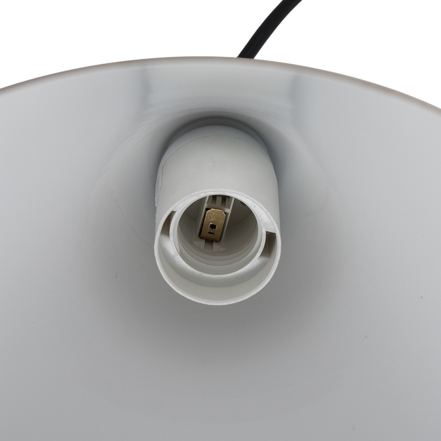 Hängeleuchte Pendelleuchte Lampe Beige Metall Kegel E27 24cm Form B-Ware - 5904798657550