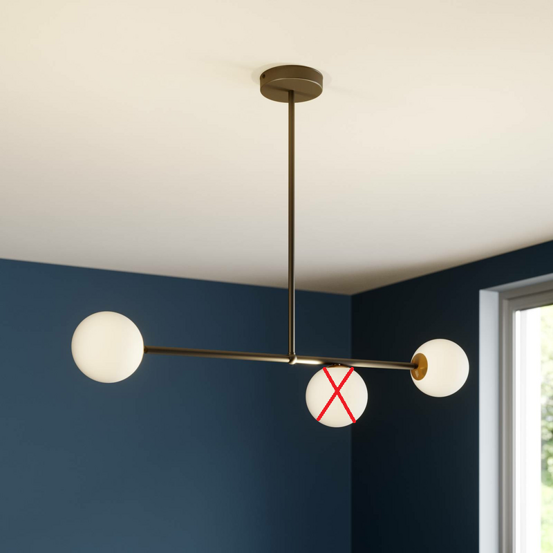 Euluna Hängeleuchte Gama Hängelampe Lampe Leuchte Esszimer Wohnzimmer 3 flammig - 5907554411151