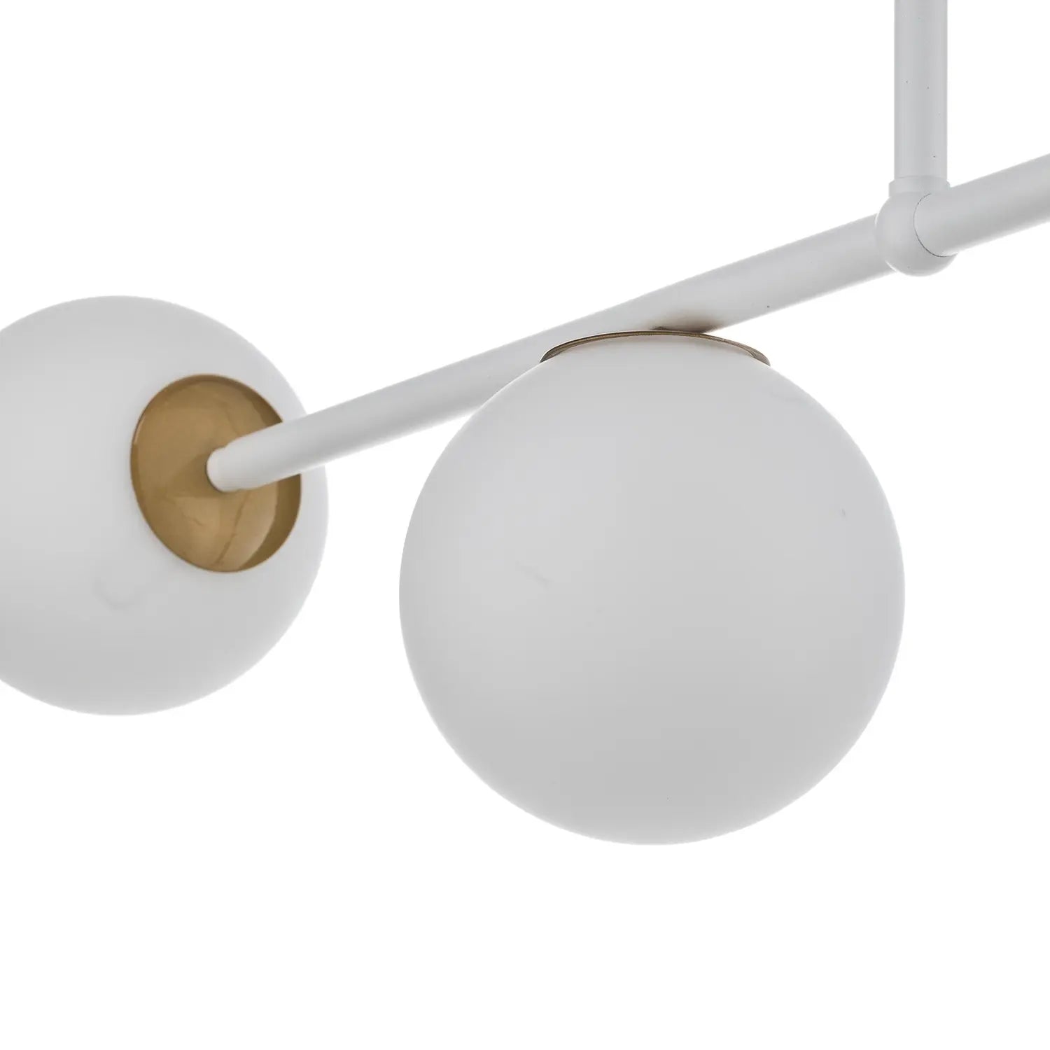 B-Ware Pendelleuchte Gama 3 Hängeleuchte Lampe Weiß 3 Flammig Glas Stahl Gold G9 Led - 5907554411199