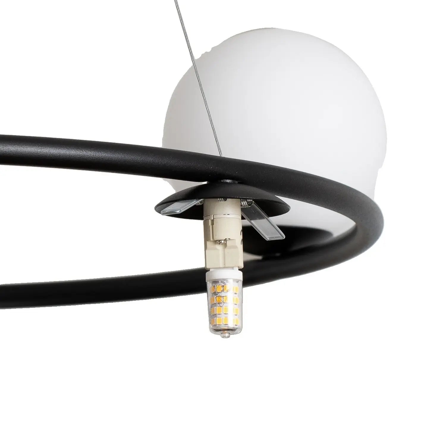 B-Ware Hängeleuchte Gama Pendelleuchte Schwarz Leuchte Lampe Glas G9 Led 5 Flammig 68cm - 5907554417719