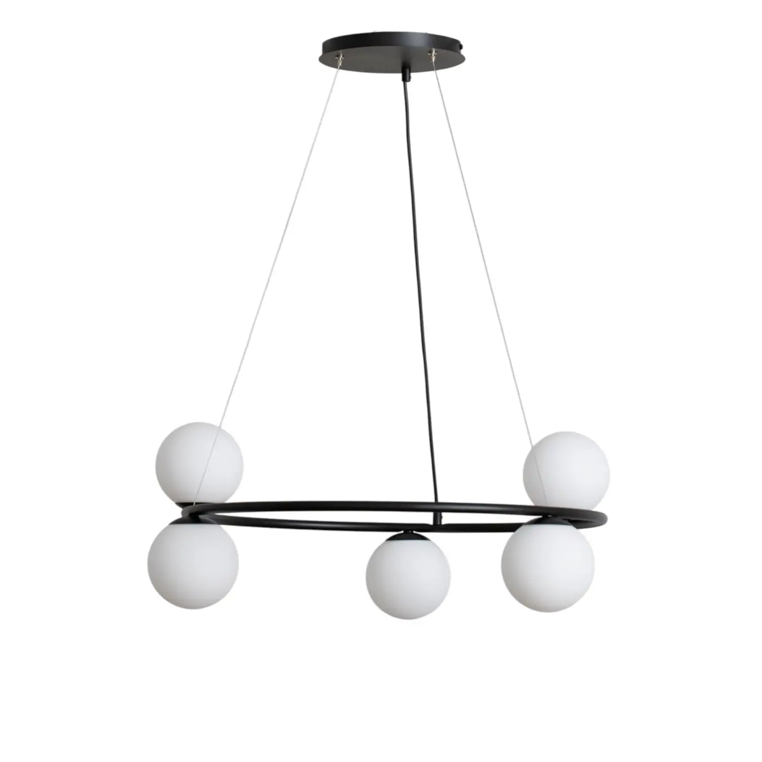 B-Ware Hängeleuchte Gama Pendelleuchte Schwarz Leuchte Lampe Glas G9 Led 5 Flammig 68cm - 5907554417719