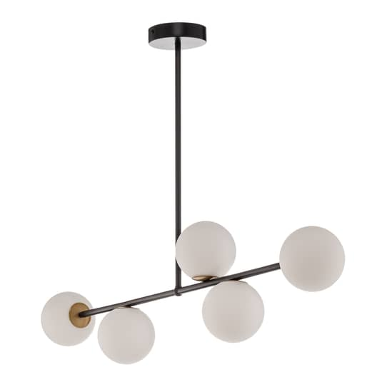 B-Ware Euluna Hängeleuchte Hängeleuchte Lampe Leuchte Decke Gama 5 Fünfflammig Schwarz - 5907554411137