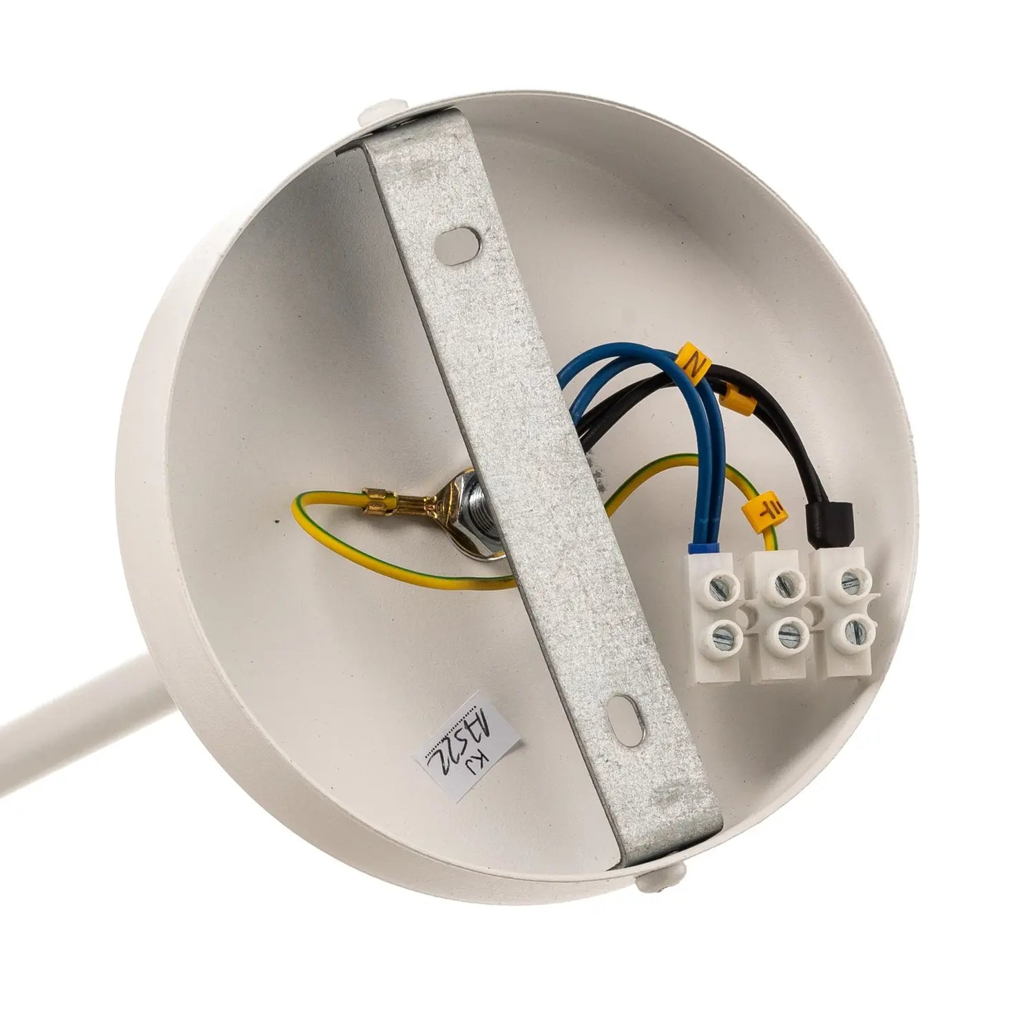 B-Ware Gama Hängeleuchte Pendelleuchte Lampe Led Weiß Gold Fünfflammig Stahl Glas - 5907554411175