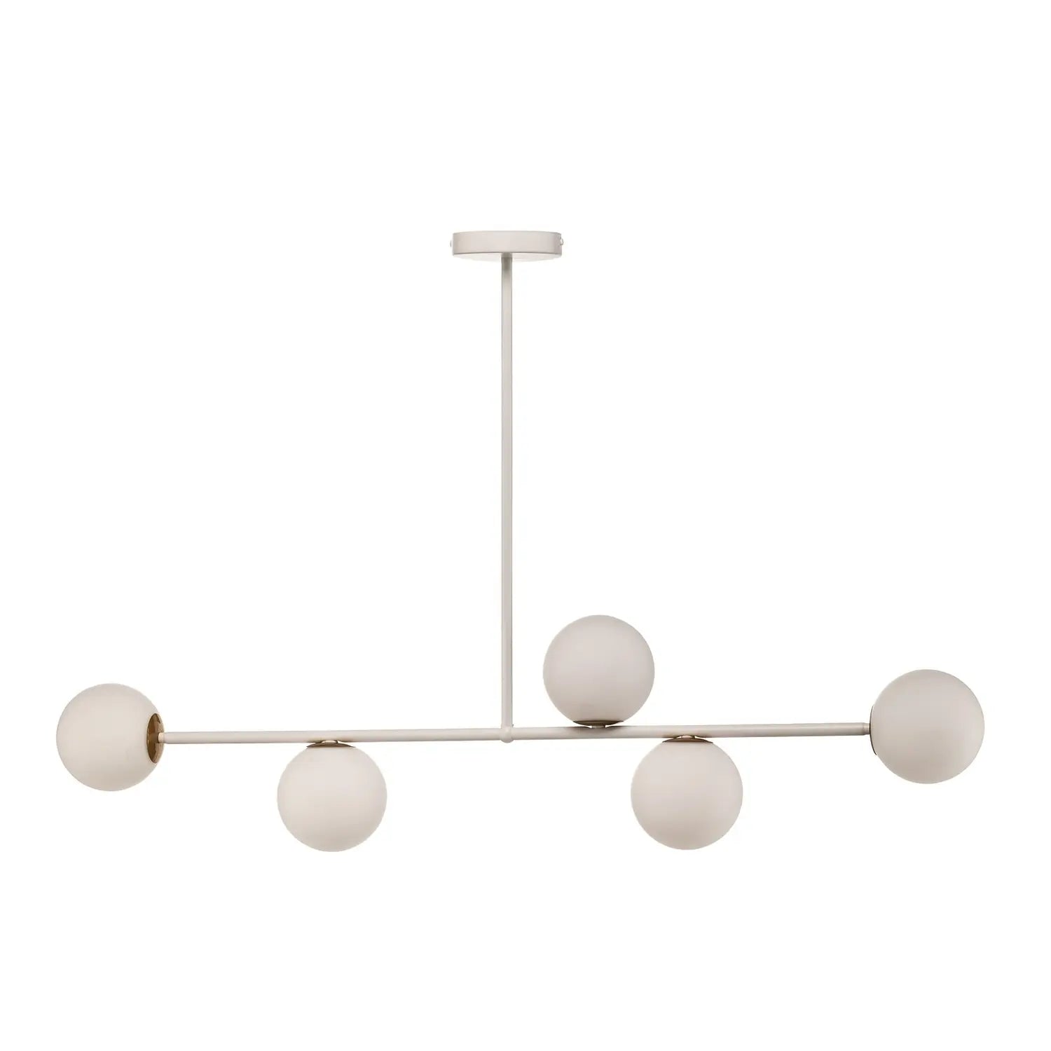 B-Ware Gama Hängeleuchte Pendelleuchte Lampe Led Weiß Gold Fünfflammig Stahl Glas - 5907554411175