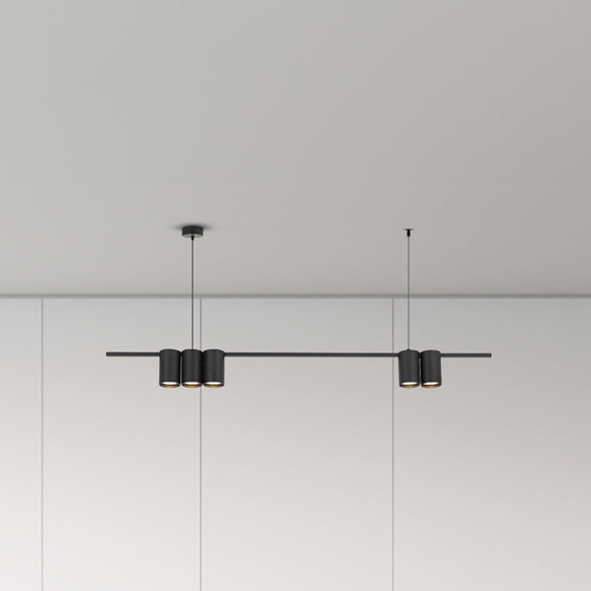 Genesis Hängeleuchte Pendelleuchte Lampe schwarz Aluminium Wohnzimmer 100 cm - 5902693803676