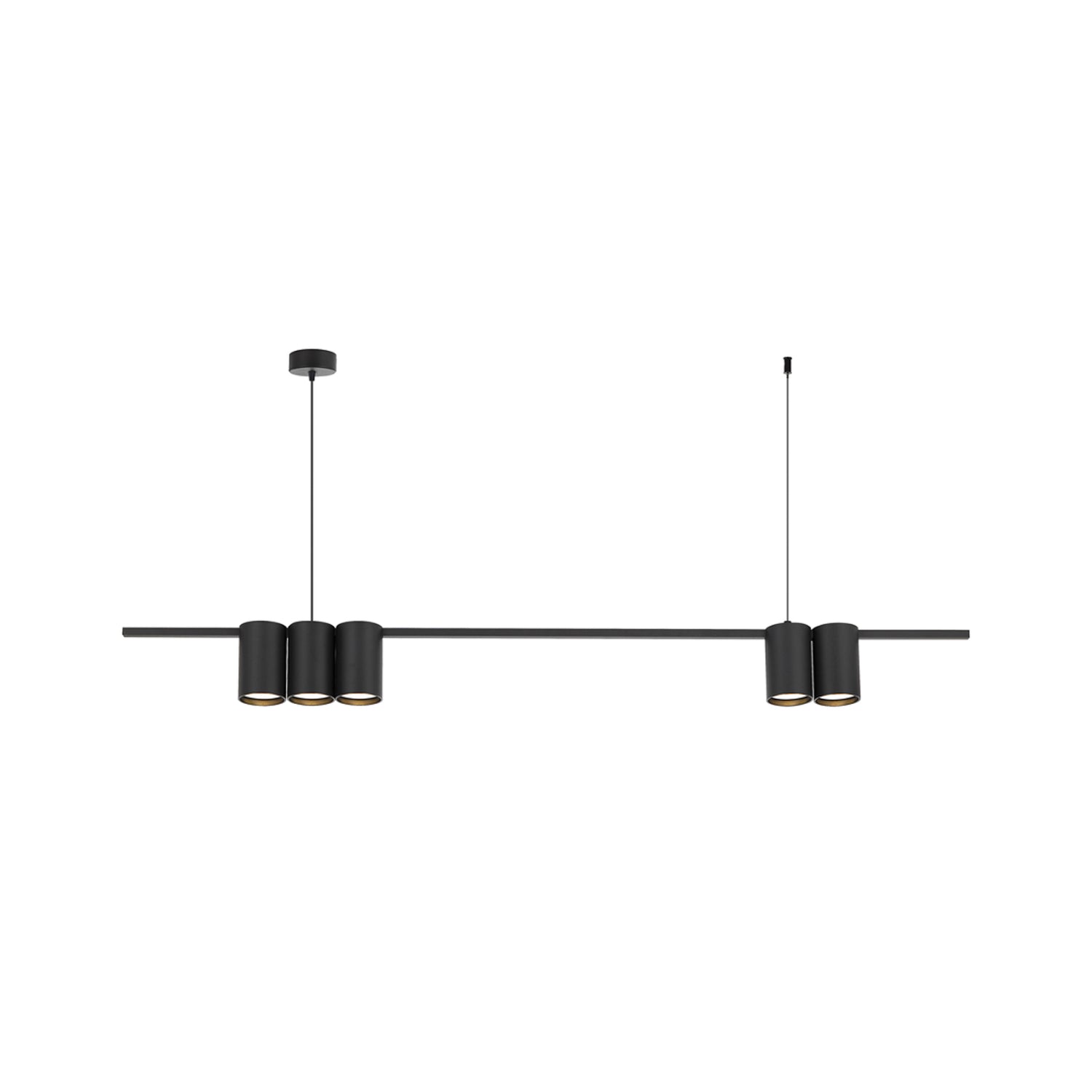 B-Ware Genesis Hängeleuchte Pendelleuchte Lampe Schwarz Aluminium Wohnzimmer 100 Cm - 5902693803676