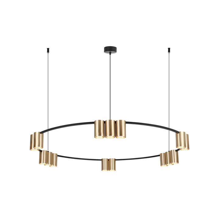 Genesis Hängeleuchte Pendelleuchte Lampe Gu10 Decke Schwarz Gold Aluminium B-Ware - 5902693803782