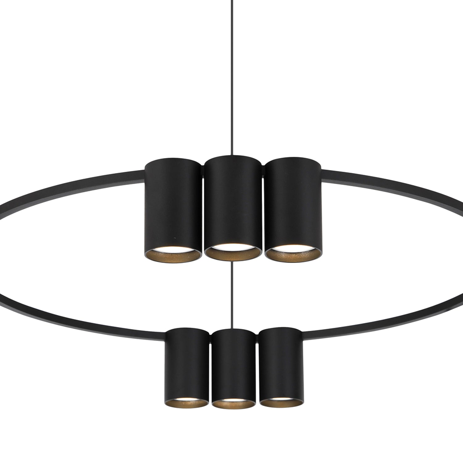 B-Ware Hängeleuchte Pendelleuchte Genesis Aluminium Schwarz Lampe Leuchte 60 Cm  - 5902693803737