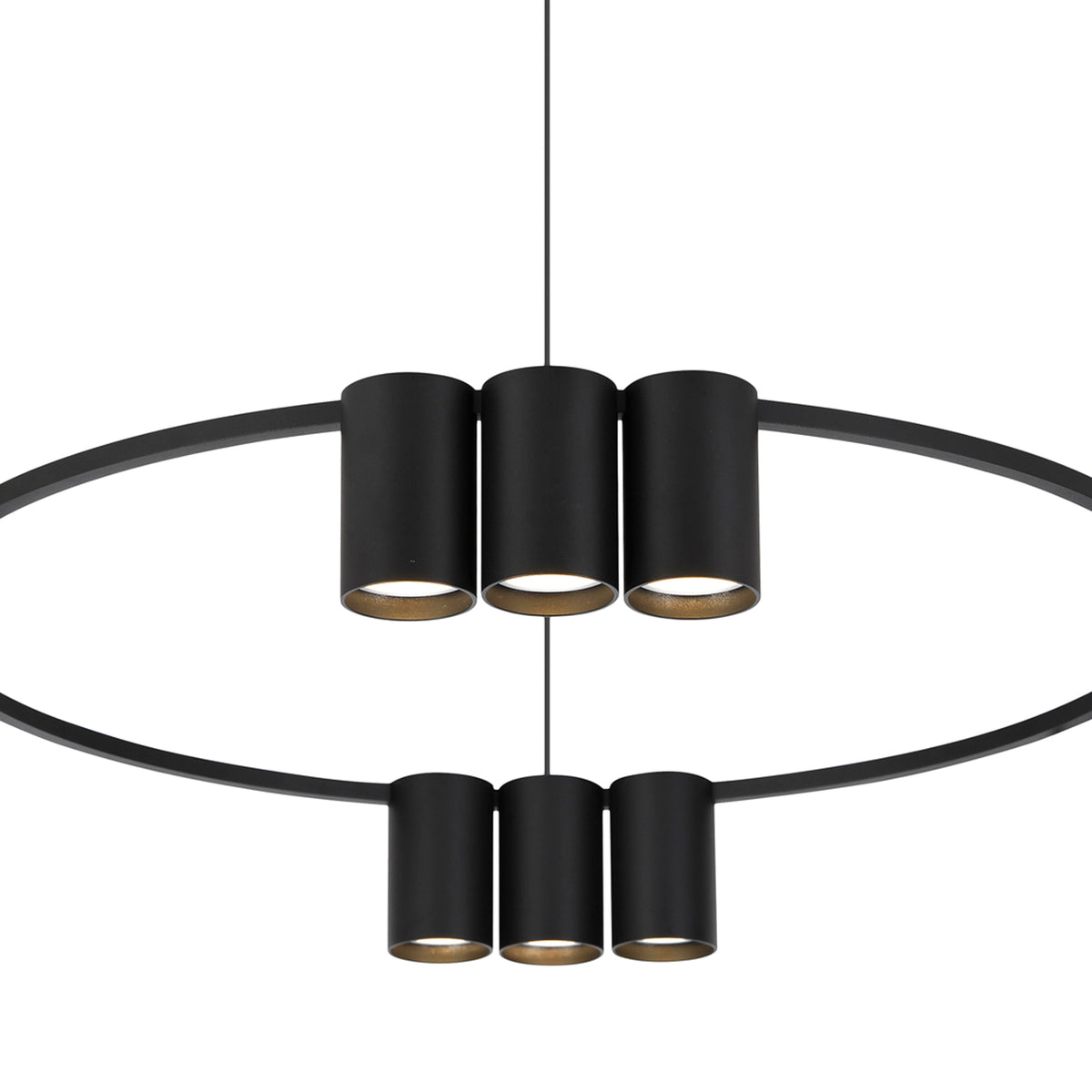 Hängeleuchte Pendelleuchte Genesis Aluminium schwarz Lampe Leuchte 60 cm - 5902693803737