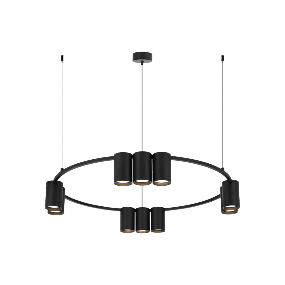 Hängeleuchte Pendelleuchte Genesis Aluminium schwarz Lampe Leuchte 60 cm - 5902693803737