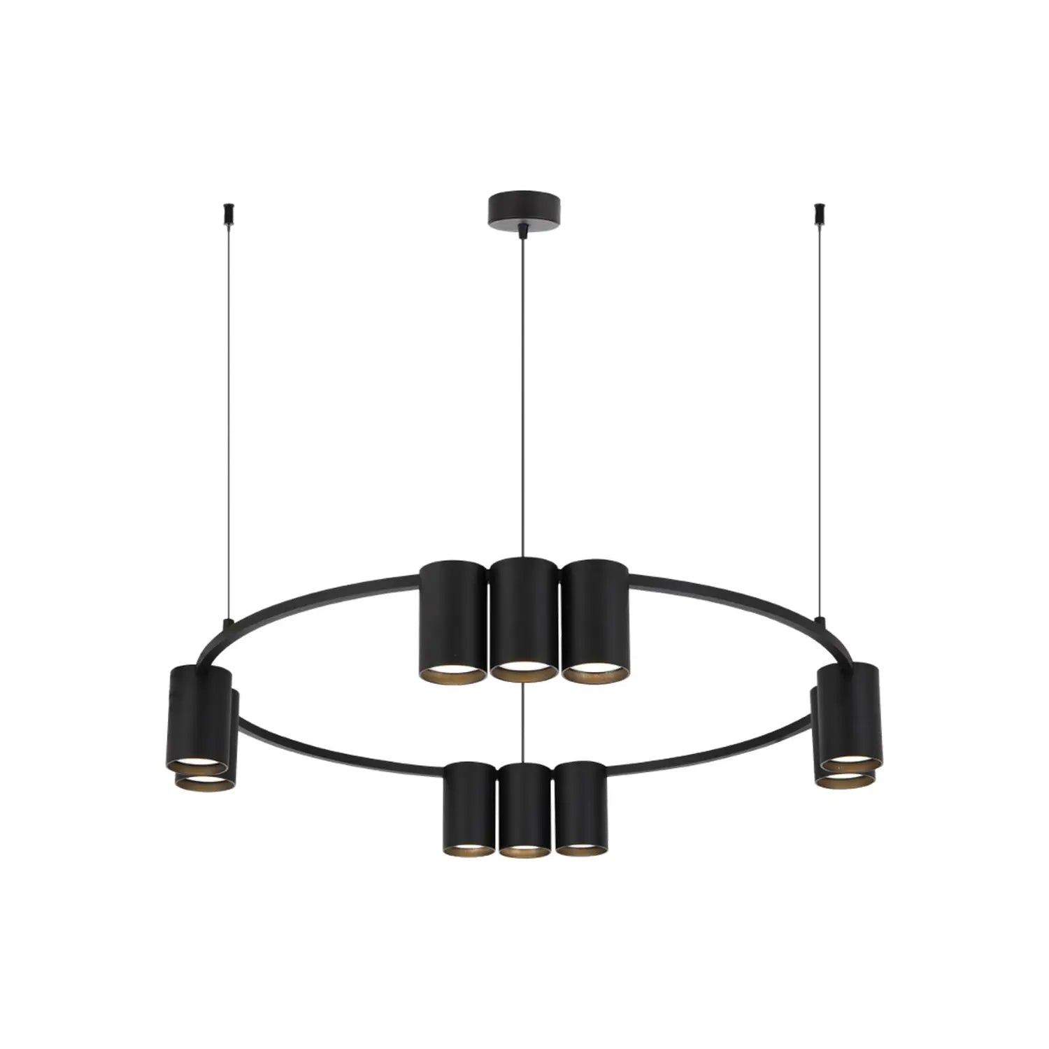 B-Ware Hängeleuchte Pendelleuchte Genesis Aluminium Schwarz Lampe Leuchte 60 Cm  - 5902693803737