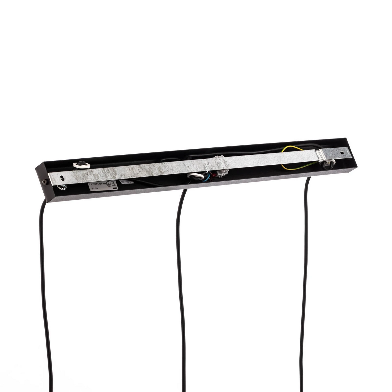 B-Ware Hängeleuchte Glassy 3 Flg Gerade Schwarz Grafit Glas Deckenlampe Deckenleuchte - 5901738919020