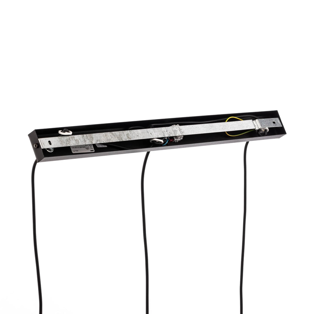 EMIBIG Hängeleuchte Glassy 3-flg gerade schwarz grafit Glas Deckenlampe Leuchte - 5901738919020