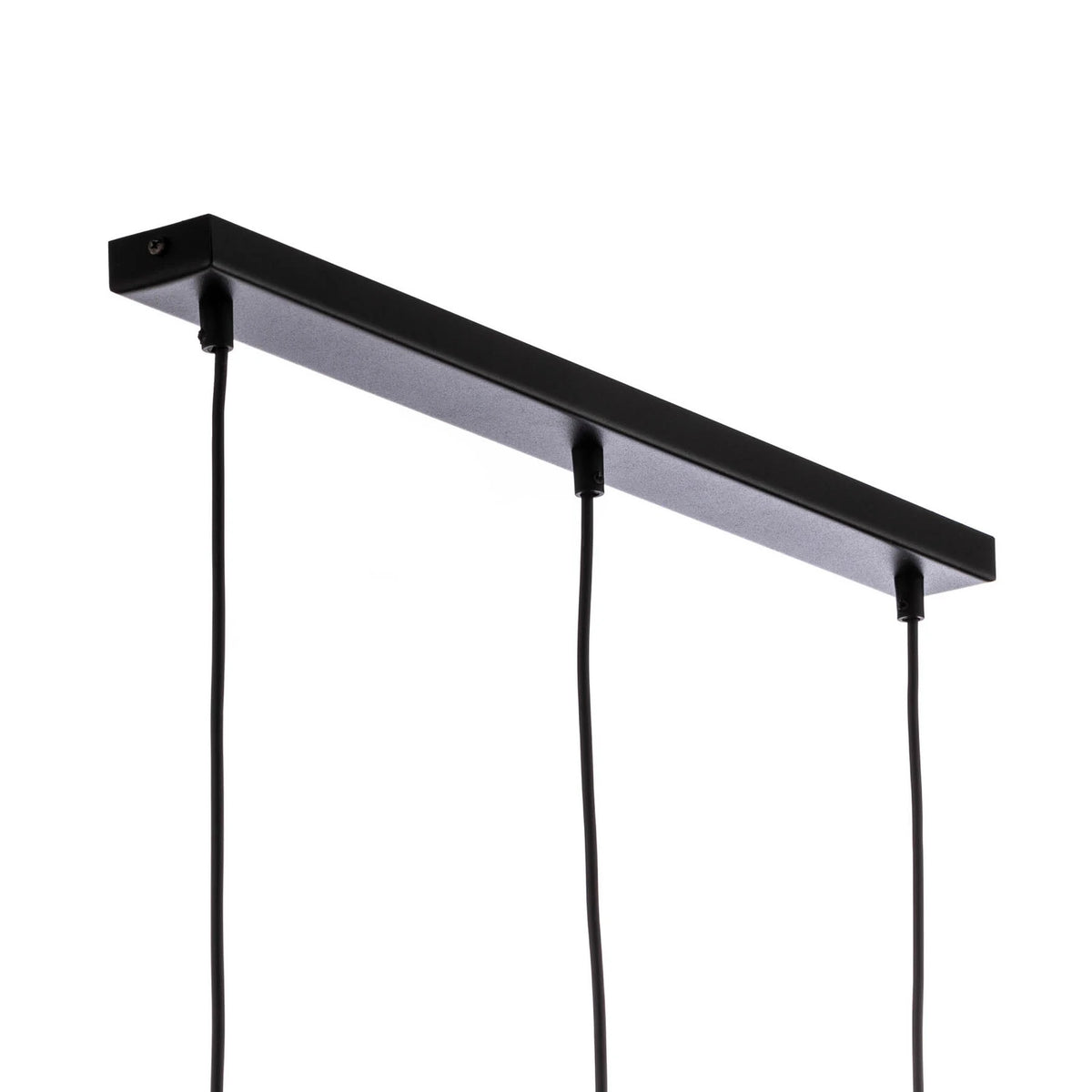 EMIBIG Hängeleuchte Glassy 3-flg gerade schwarz grafit Glas Deckenlampe Leuchte - 5901738919020