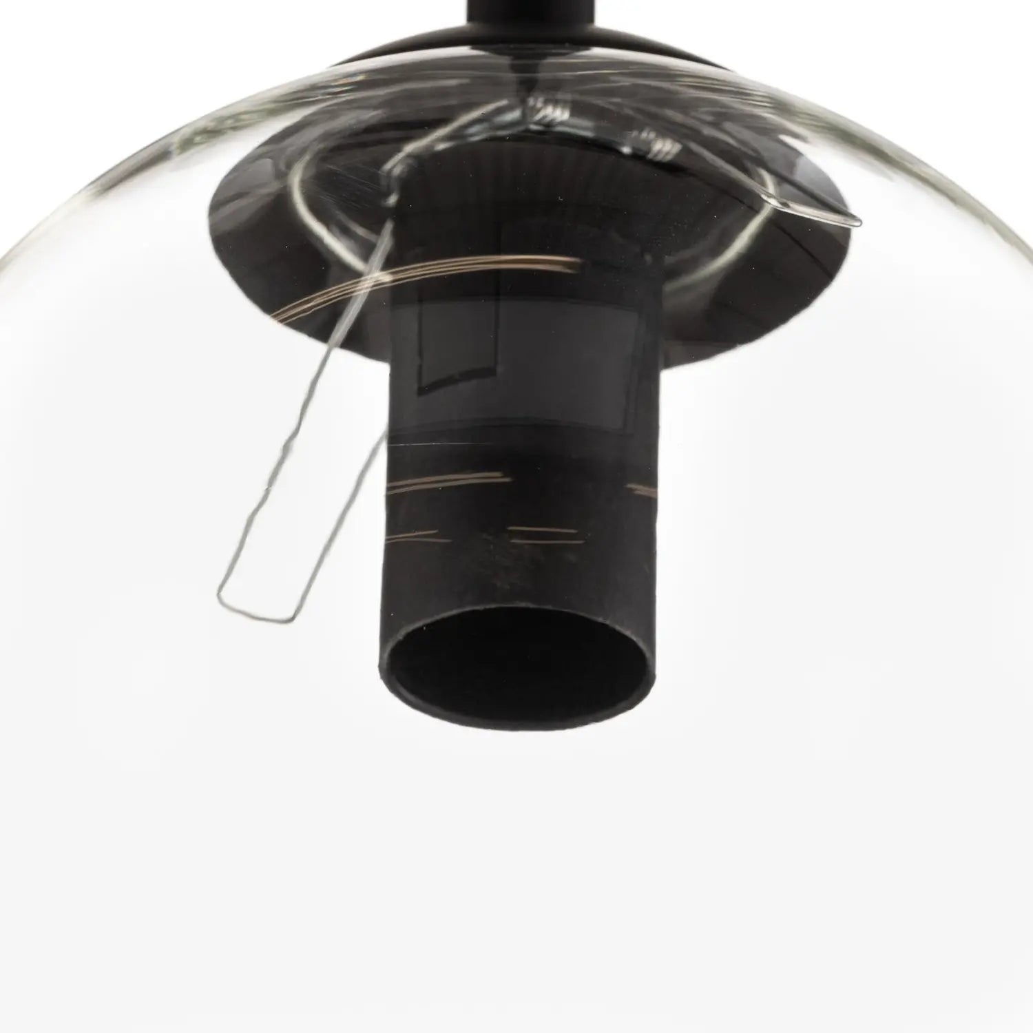 B-Ware Emibig Lighting Hängeleuchte Glassy Hängelampe 3 Flg Gerade Grafit Amber Klar - 5901738919037