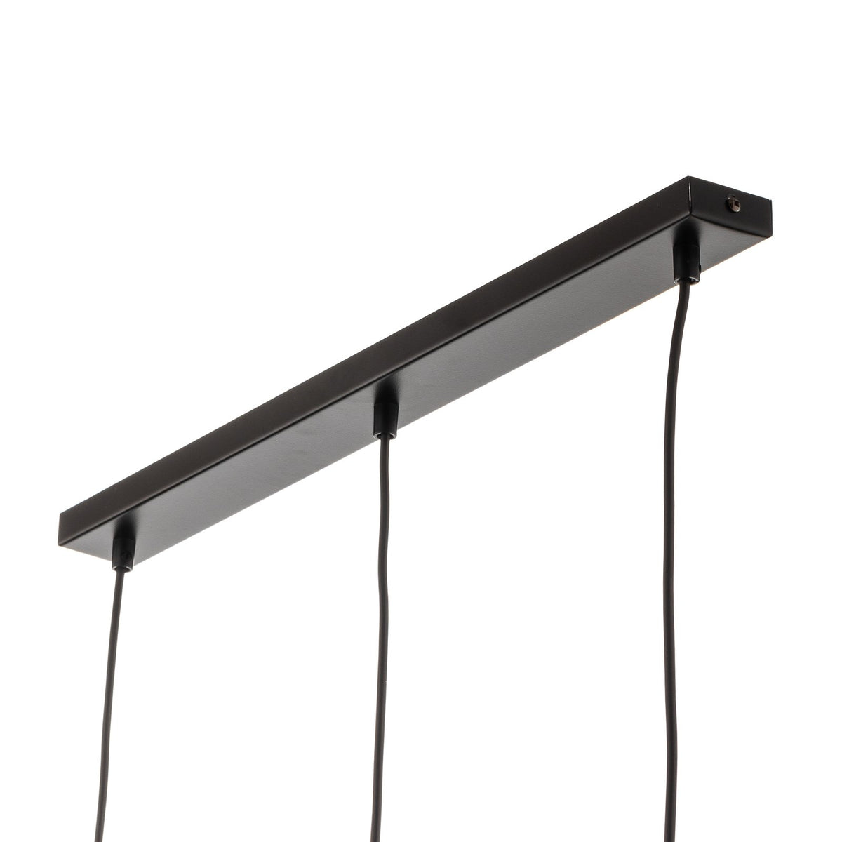 EMIBIG LIGHTING Hängeleuchte Glassy Hängelampe 3-flg gerade grafit amber klar - 5901738919037