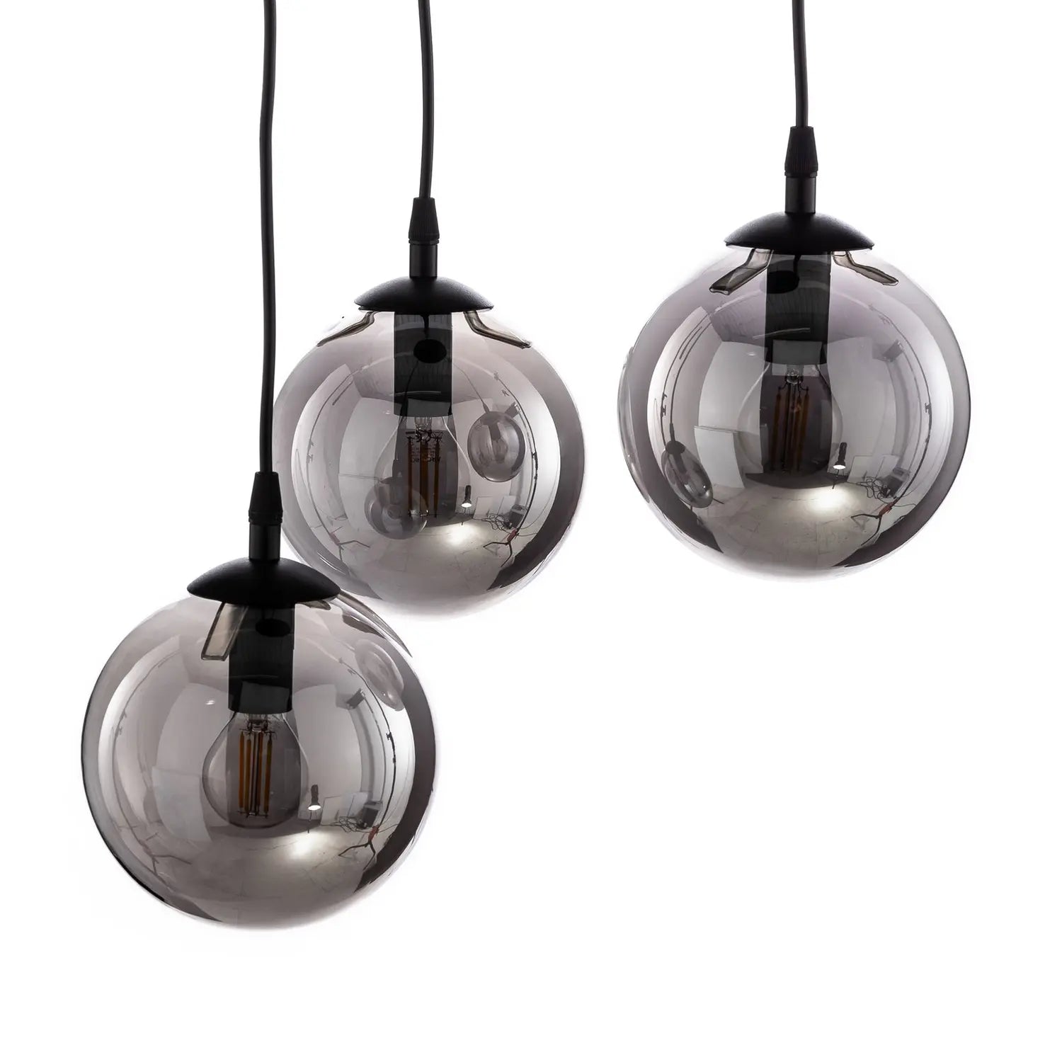 B-Ware Euluna Hängeleuchte Hängeleuchte Lampe Leuchte Glassy 3 Flammig E14 Rund Glas - 5901738919044