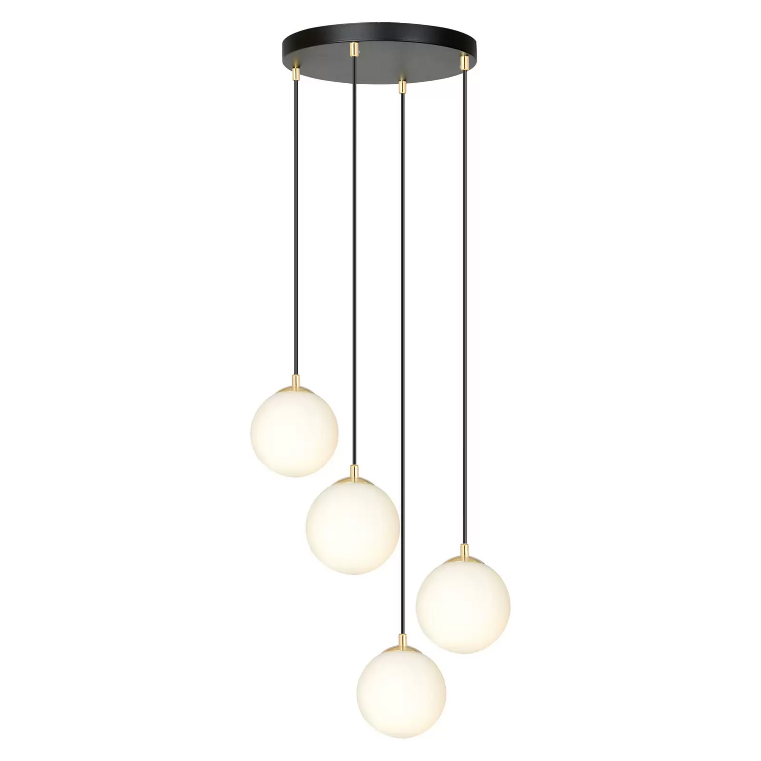 B-Ware Euluna Glassy Hängeleuchte Hängelampe Leuchte Lampe Pendelleuchte Licht Schwarz - 4251911783766