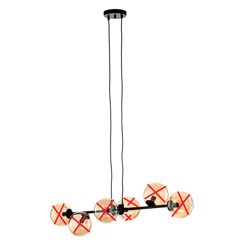 B-Ware Hängeleuchte Glassy Pendelleuchte Deckenleuchte Deckenlampe Siehe Text/Foto