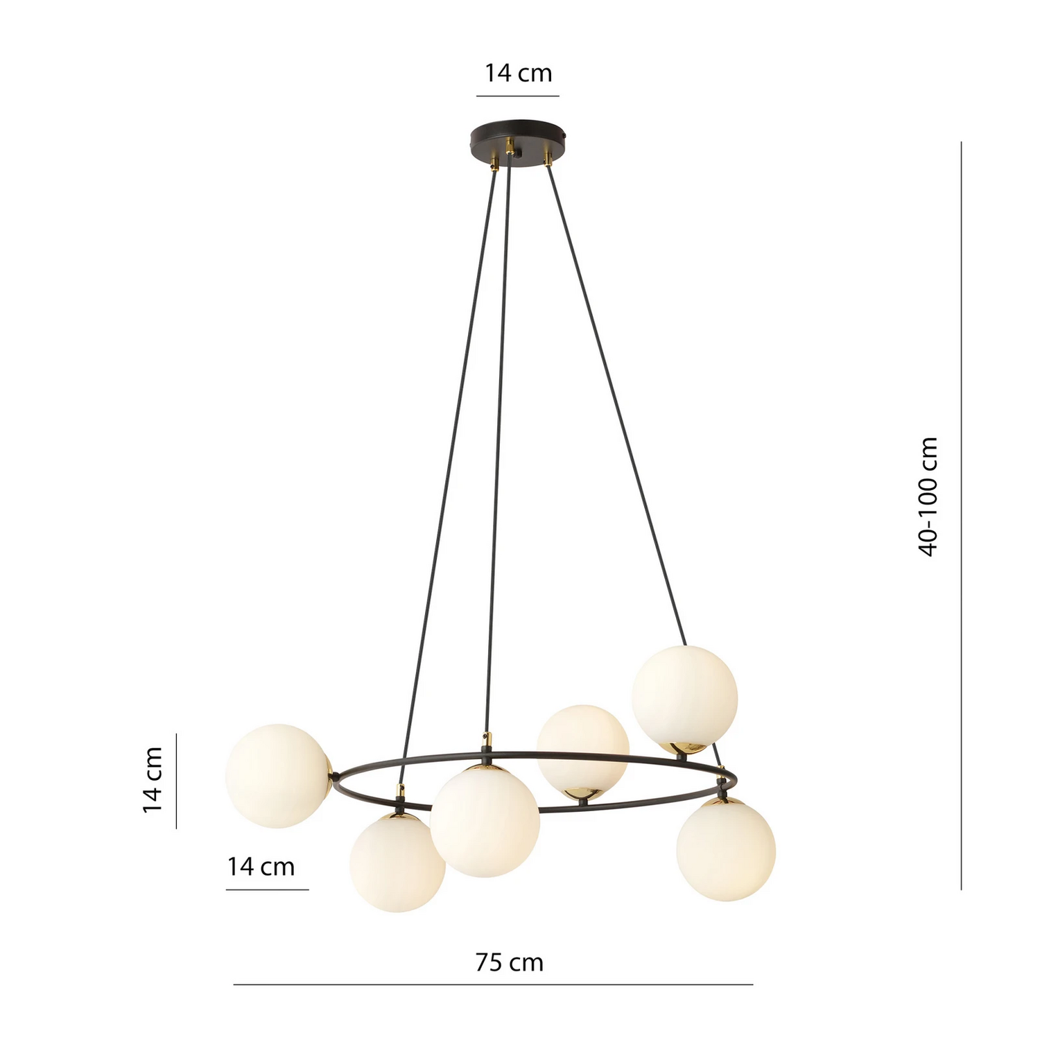 B-Ware Euluna Glassy Pendelleuchte Pendellampe Leuchte Lampe Licht Hängeleuchte Deko    - 4251911783544