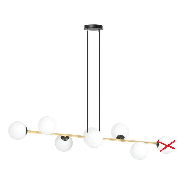 B-Ware Emibig Lighting Gravity 8 Bl Opal Hängeleuchte Hängelampe Siehe Text/Foto - 4251911783742