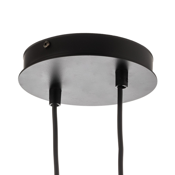 Euluna Hängeleuchte Hängelampe Lampe Leuchte Glassy 8 Flammig Glasschirm Grafit  B-Ware