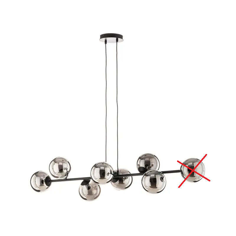 Euluna Hängeleuchte Hängelampe Lampe Leuchte Glassy Glasschirm SIEHE TEXT/F197 - 5901738918887