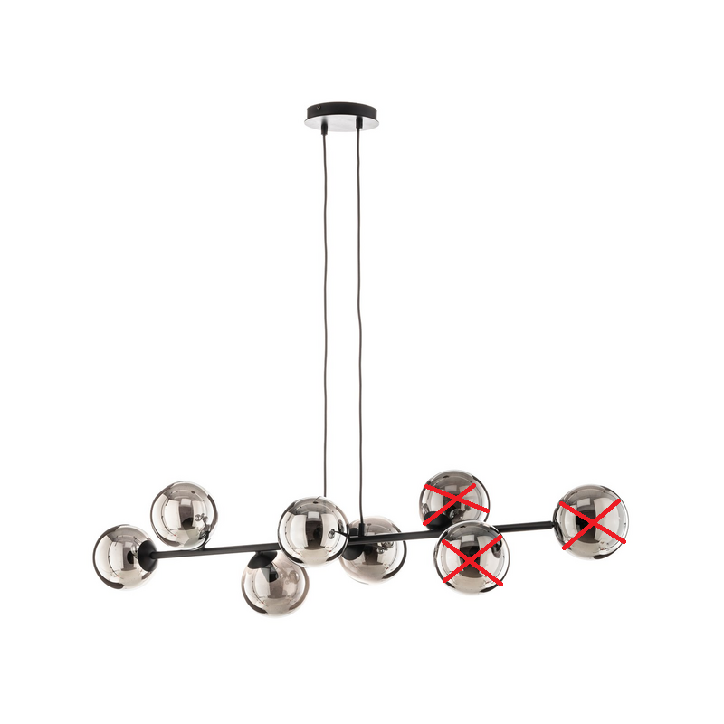 Euluna Hängeleuchte Hängelampe Lampe Leuchte Glassy 8 flammig SIEHE TEXT/FOTO570 - 5901738918887