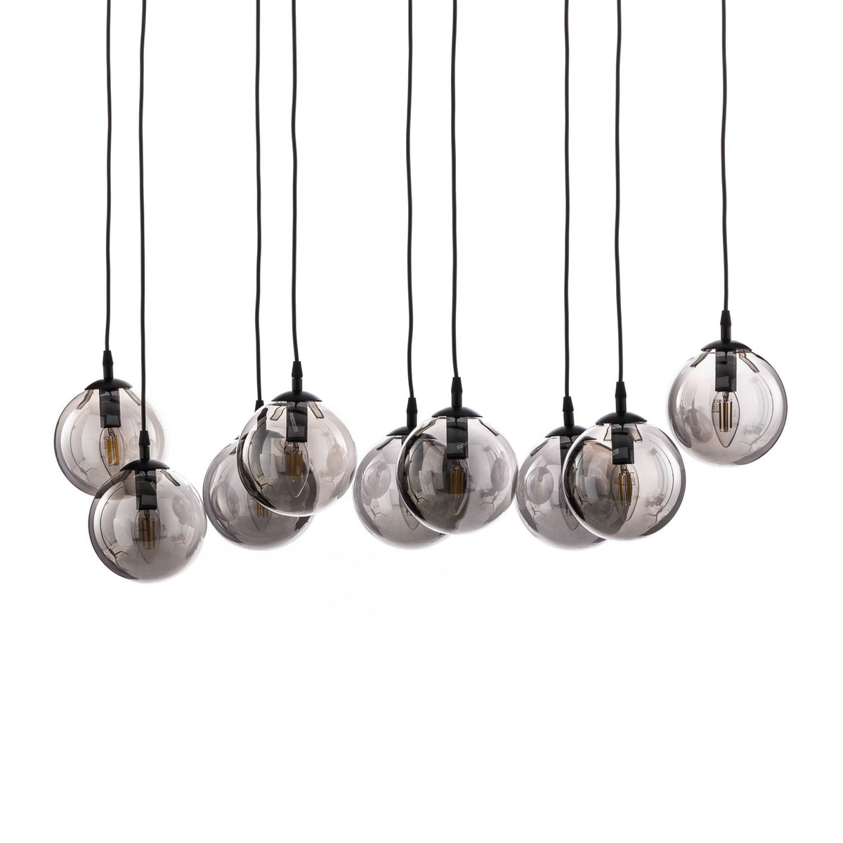 Euluna Hängeleuchte Glassy Hängelampe Pendelleuchte Lampe Leuchte 9-flammig Glas - 5901738900592
