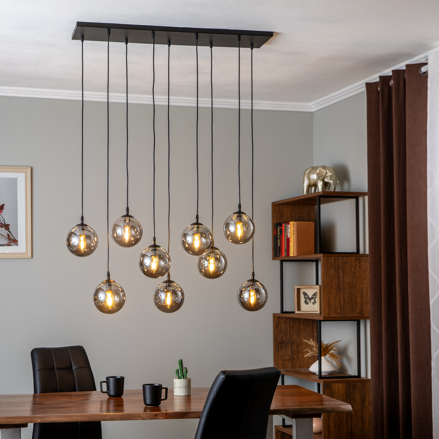 B-Ware Euluna Hängeleuchte Glassy Hängelampe Pendelleuchte Lampe Leuchte 9 Flammig Glas - 5901738900592