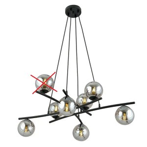 B-Ware Euluna Hängeleuchte Glassy Gekreuzt Glas Deckenlampe Lampe Siehe Text/Foto