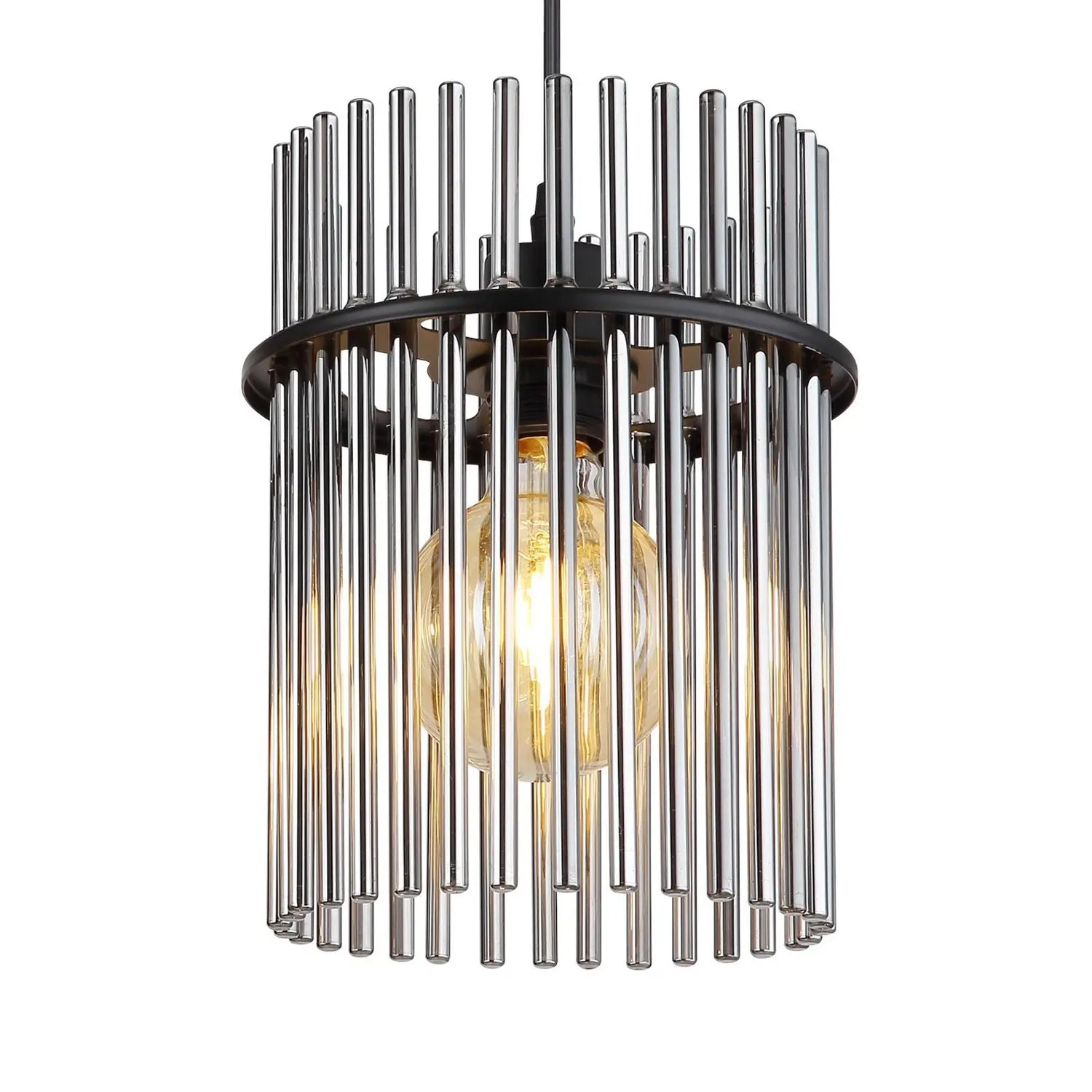 B-Ware Globo Hängeleuchte Pendelleuchte Glas Rauchgrau Gorley 110 Cm 4 Flammig E27 Led - 9007371448180