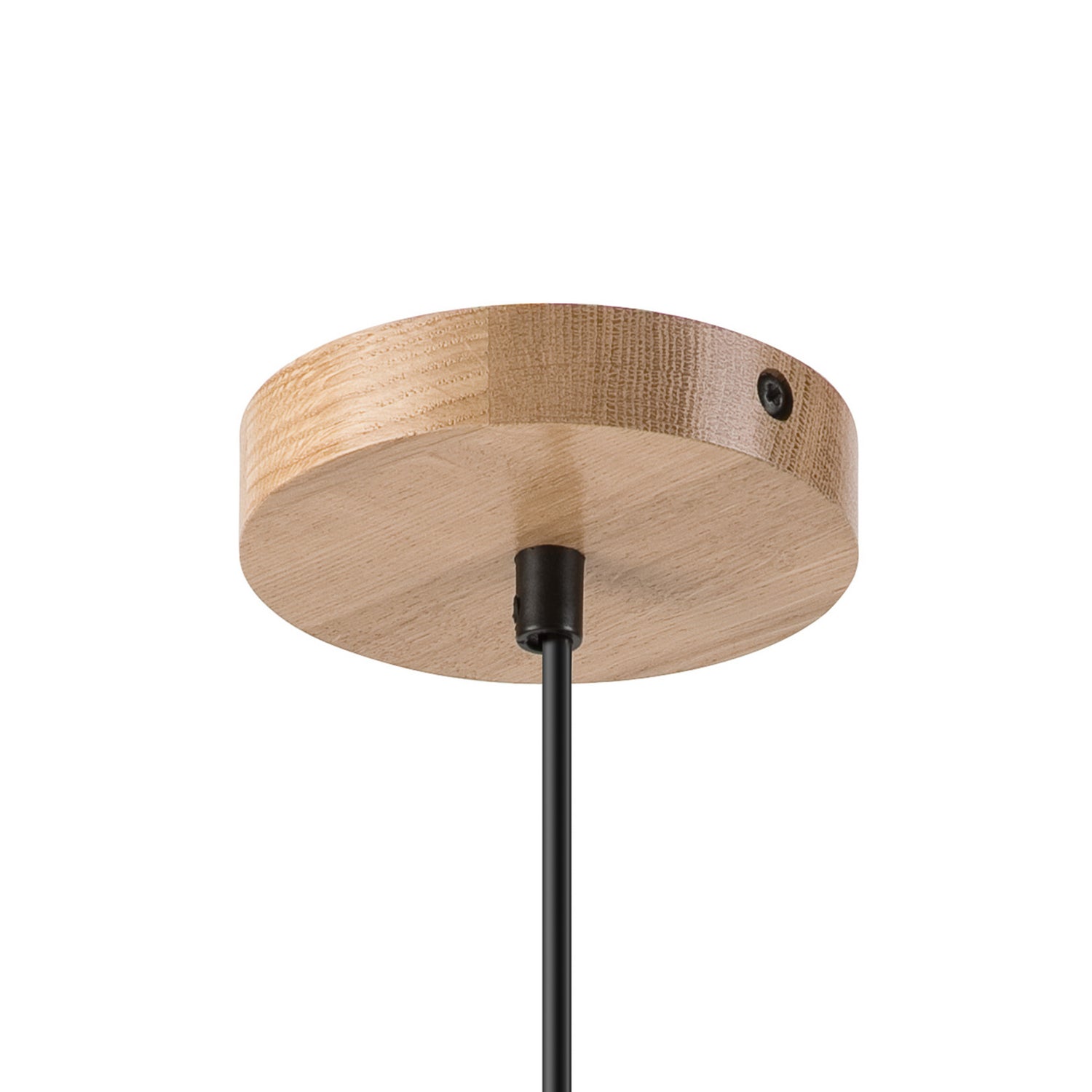 B-Ware Hängeleuchte Pendelleuchte Harmony Glas Holz Weiß Eiche Wohnzimmer 25 Cm - 5907687453493