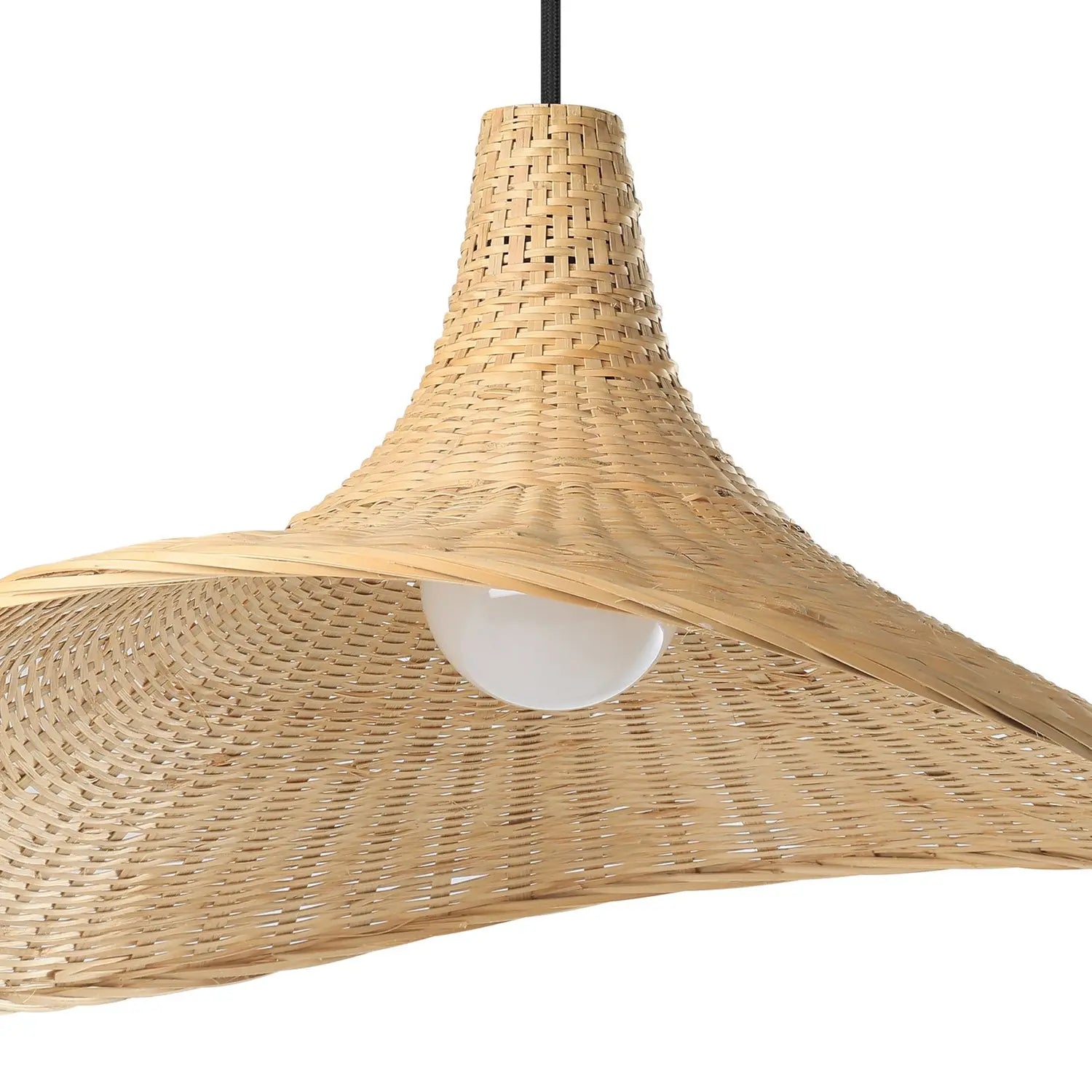 B-Ware Eglo Hängeleuchte Haxey Pendelampe Deckenlampe Leuchte Bambusschirm ø50cm57 - 9002759438692