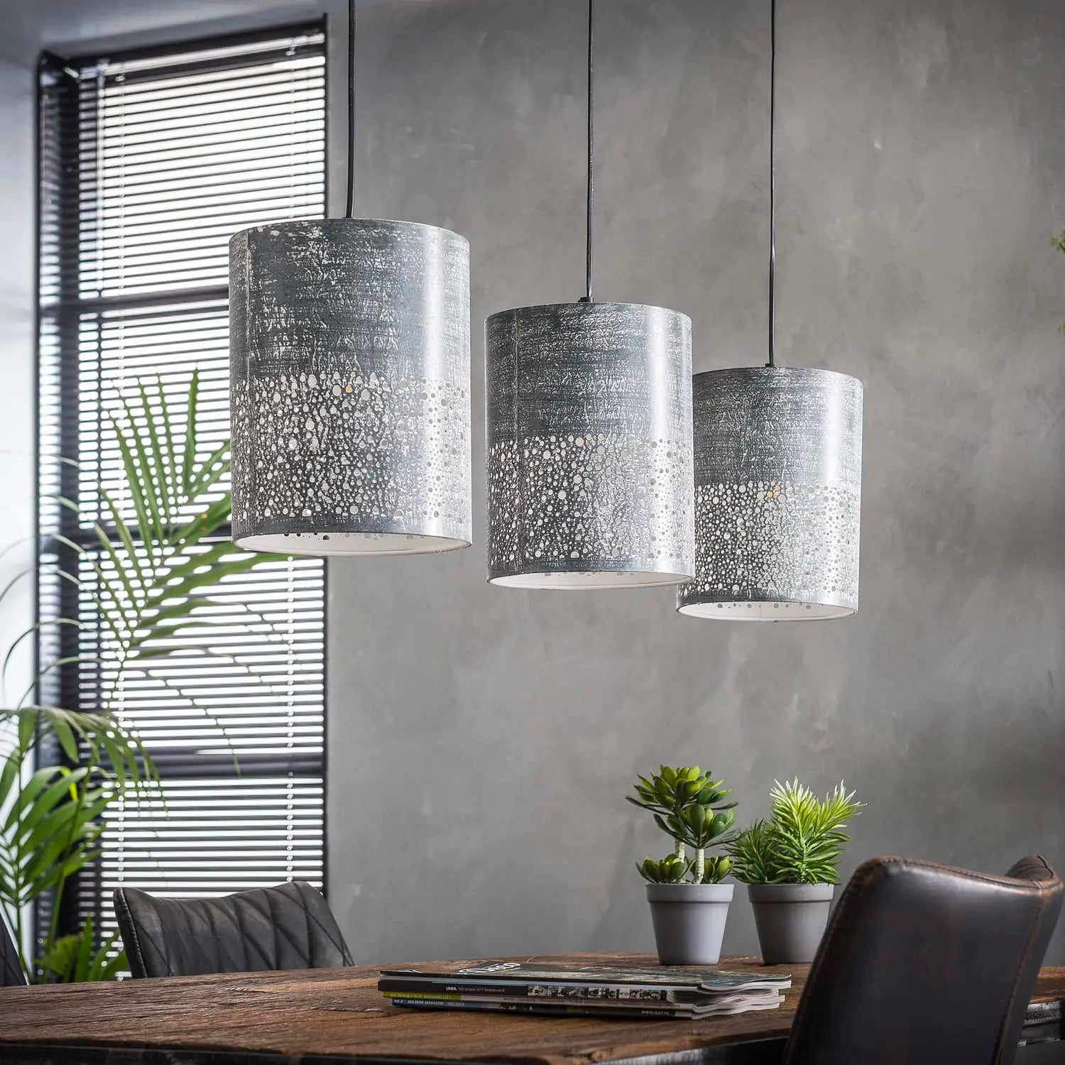 B-Ware Zijlstra Hängeleuchte Pendelleuchte Lampe Holinder Metall Grau E27 Led 3 Flammig - 8713244073571
