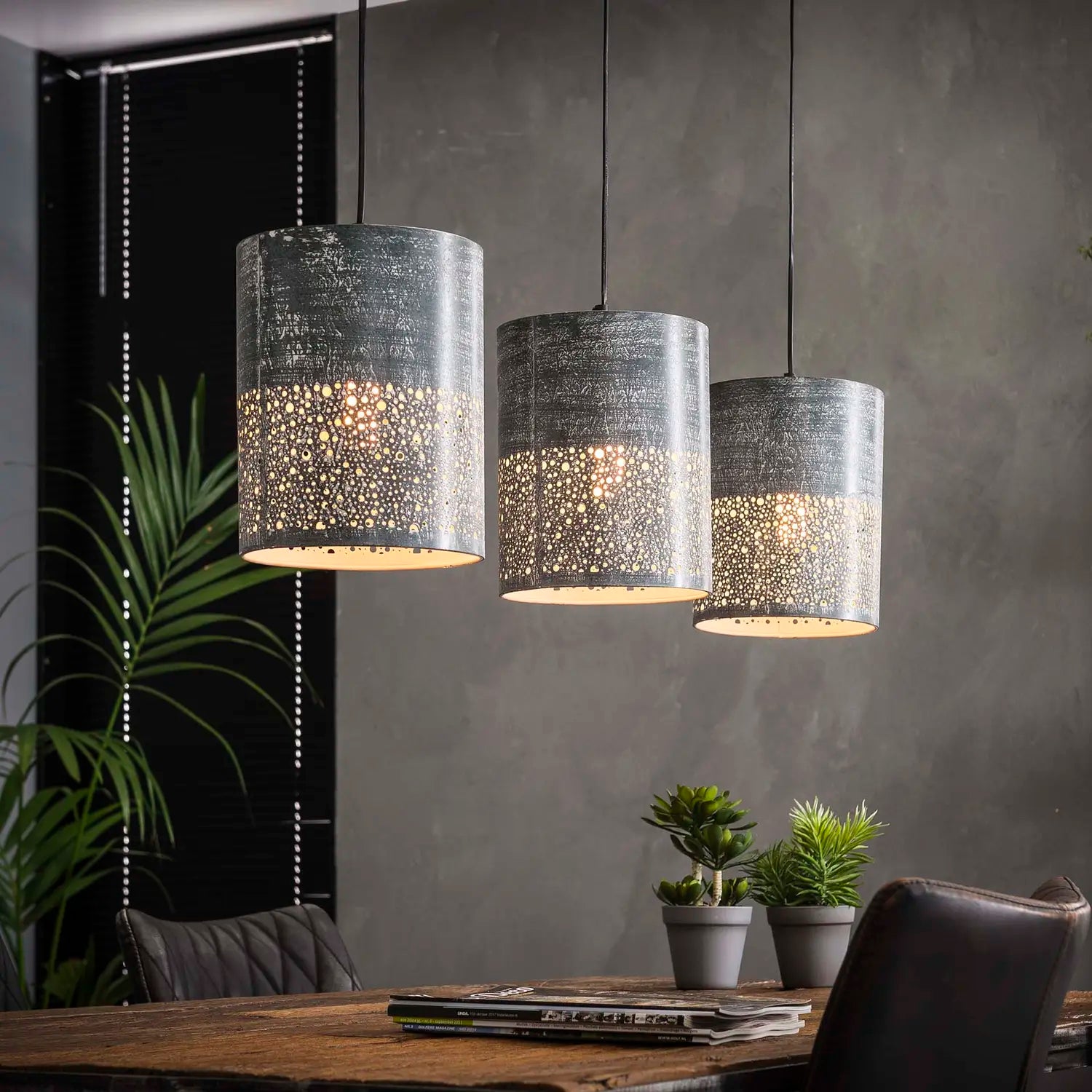 B-Ware Zijlstra Hängeleuchte Pendelleuchte Lampe Holinder Metall Grau E27 Led 3 Flammig - 8713244073571