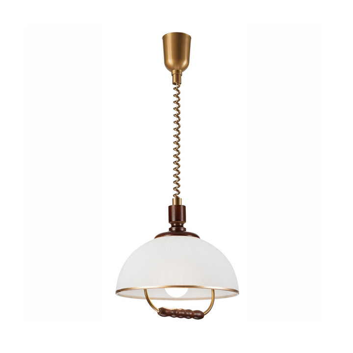 Lamkur Lighting Hängeleuchte Pendelleuchte Ilsa Lampe Weiß Gold 30cm B-Ware - 5907687447492