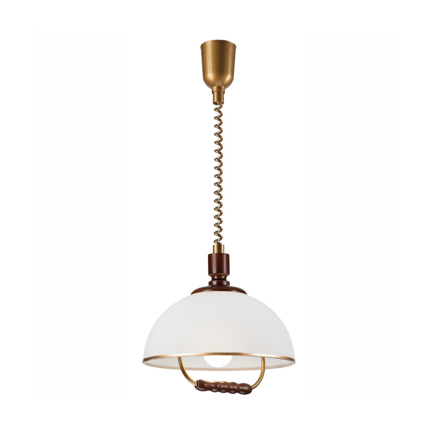 Lamkur Lighting Hängeleuchte Pendelleuchte Ilsa Lampe Weiß Gold 30cm B-Ware - 5907687447492