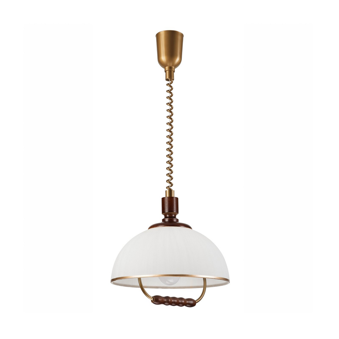 Lamkur Lighting Hängeleuchte Pendelleuchte Ilsa Lampe Weiß Gold 30cm B-Ware - 5907687447492