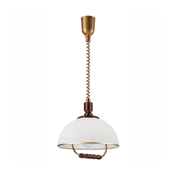 Lamkur Lighting Hängeleuchte Pendelleuchte Ilsa Lampe Weiß Gold 30cm B-Ware - 5907687447492