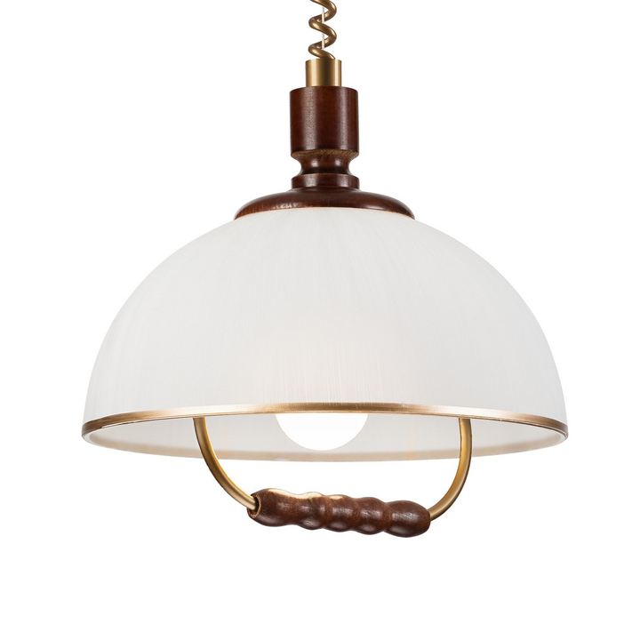 Lamkur Lighting Hängeleuchte Pendelleuchte Ilsa Lampe Weiß Gold 30cm B-Ware - 5907687447492